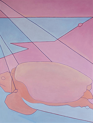 A painting of a sea turtle