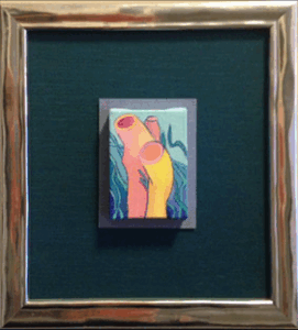 A picture of a painting on a wall